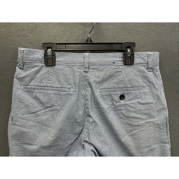 Banana Republic Bermuda Shorts Mens AIDEN Short Preppy Blue Striped Size 29 - Picture 10 of 13